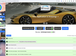 Logged in view desktop with persoalized top header image and left sidebar