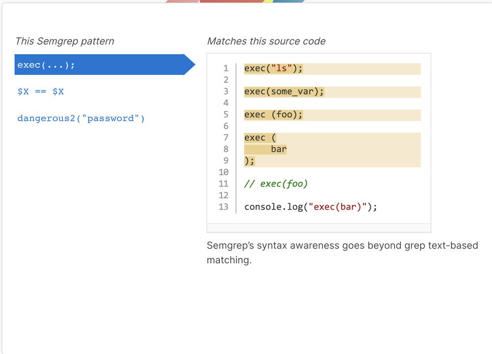 Semgrep Screenshot 1