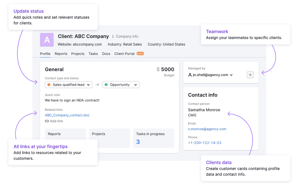 Semrush CRM Screenshot 1