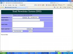 the index of send newsletter system