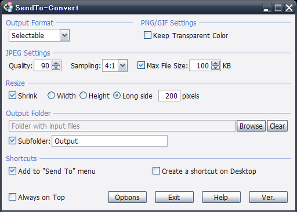 SendTo-Convert Screenshot 1