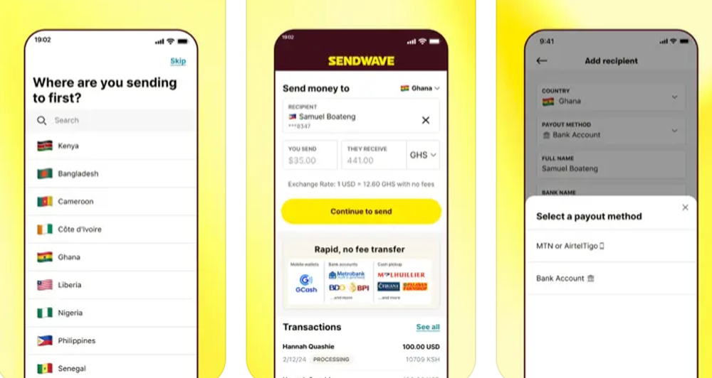 Sendwave Screenshot 1