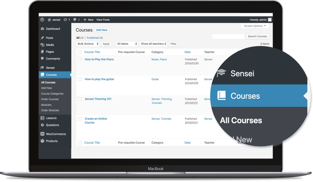 Sensei LMS Screenshot 1