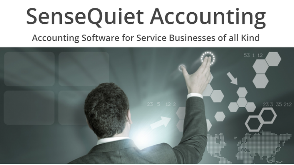 SenseQuiet Accounting Screenshot 1