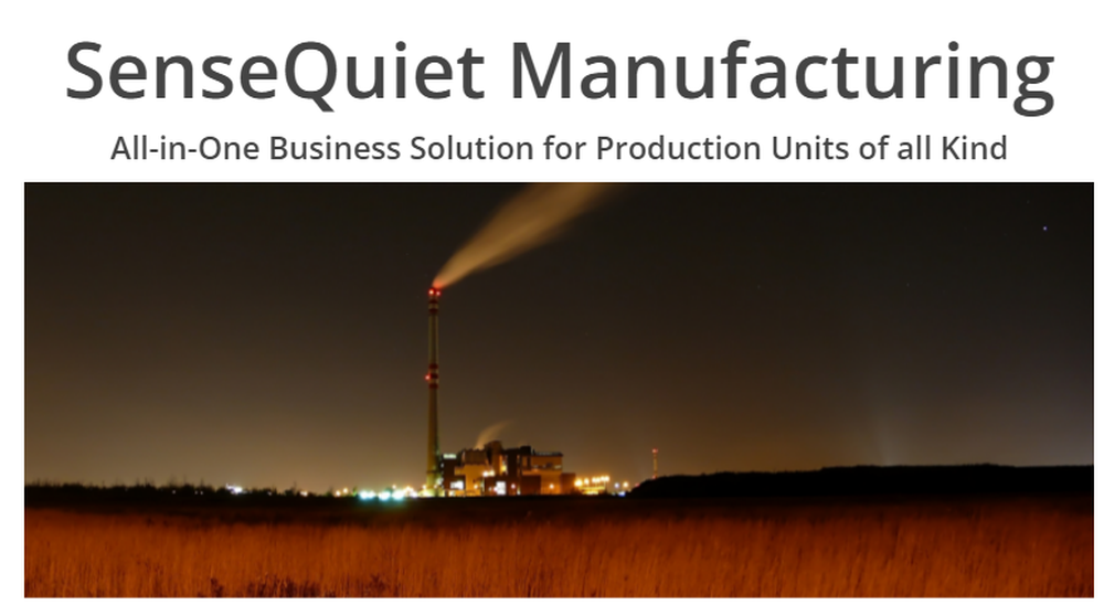 SenseQuiet Manufacturing Screenshot 1