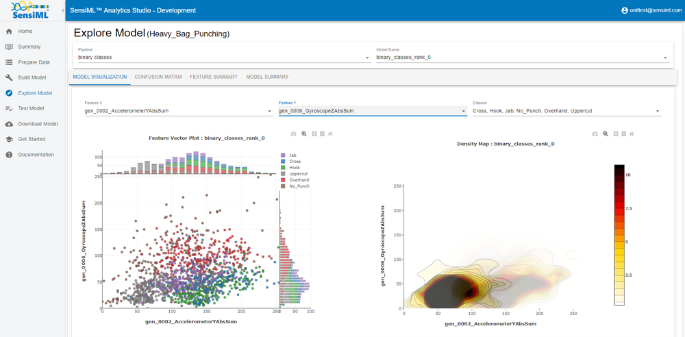 SensiML Analytics Studio Screenshot 1