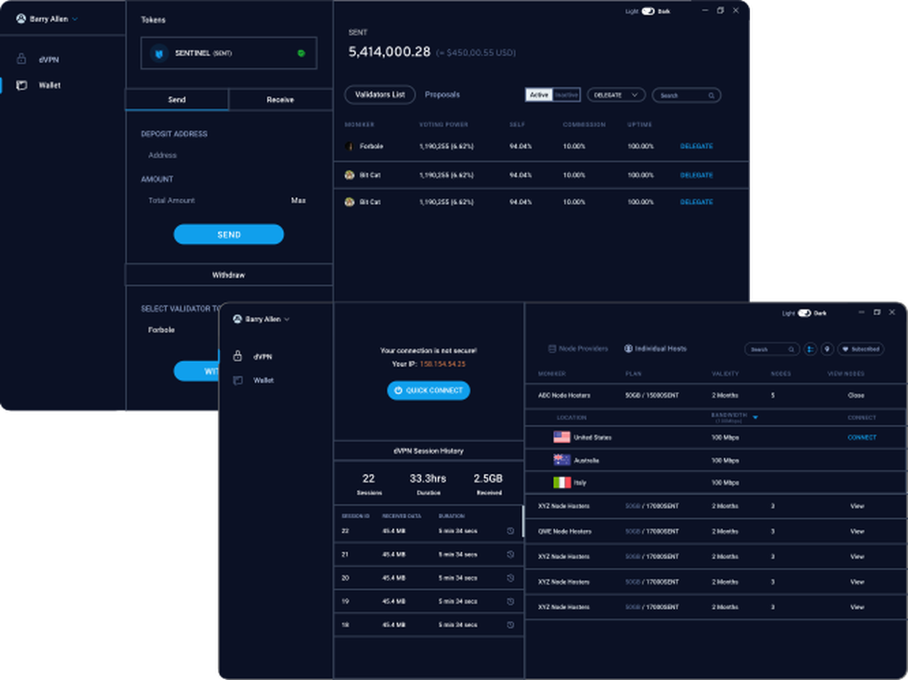 Sentinel dVPN Screenshot 1