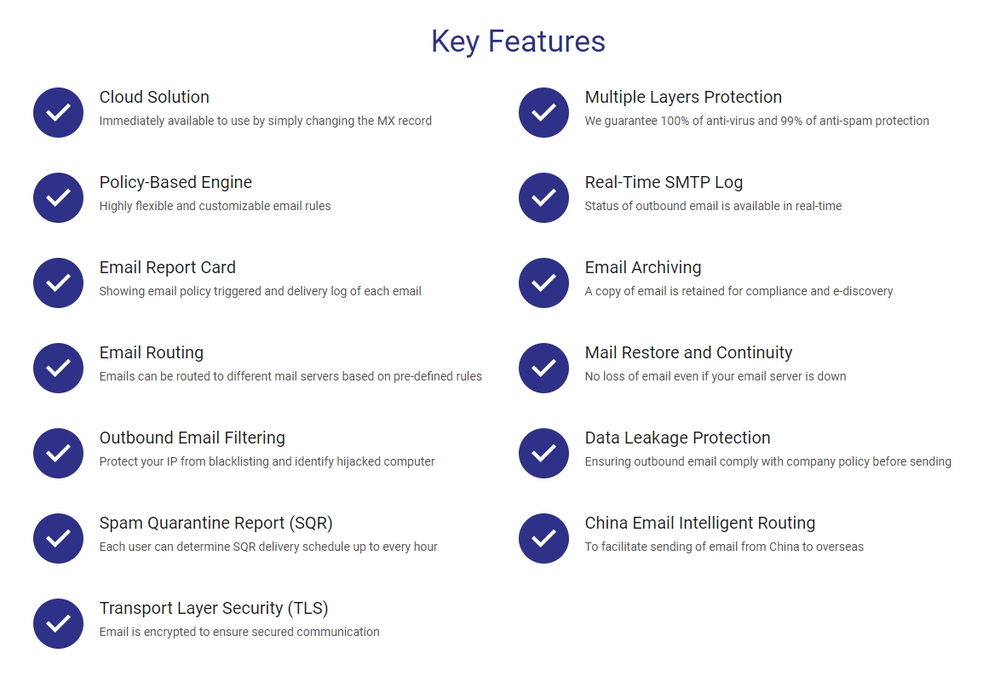 Sentry Email Defense Service Screenshot 1
