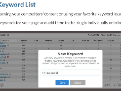 Create a keyword list