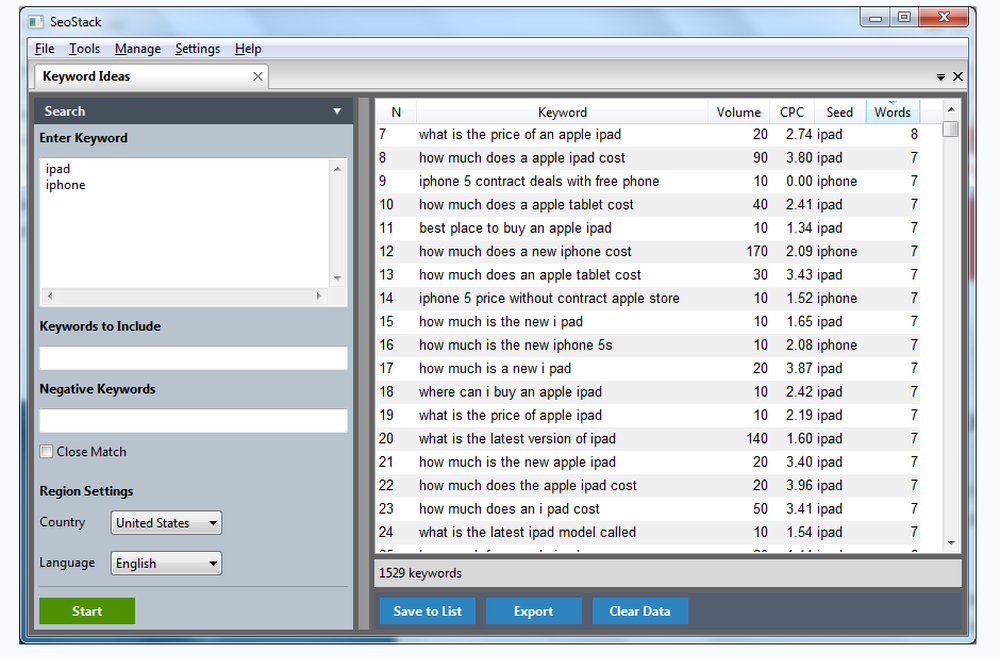 SeoStack Screenshot 1