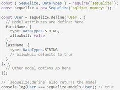 Sequelize Screenshot 1