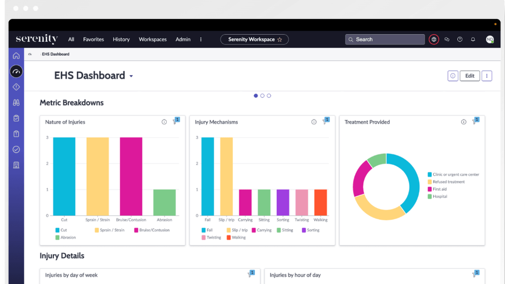 Serenity EHS Screenshot 1