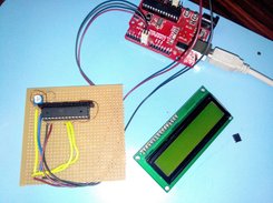 Microcontroller under LCD