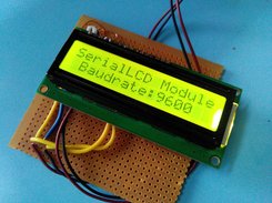 ATmega8 serialLCD module