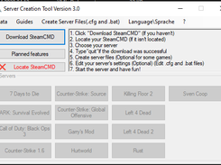 Server Creation Tool Version 3.0