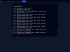 Webinterface - Live Console