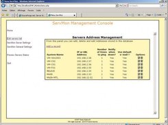 Administration console to manage servers