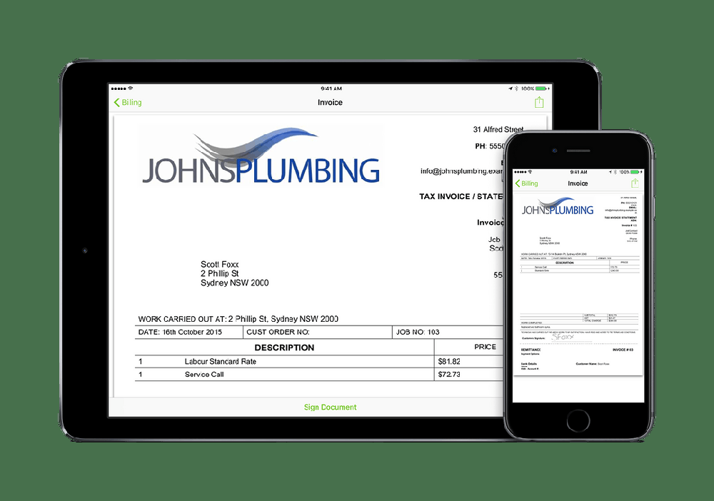 ServiceM8-Invoice