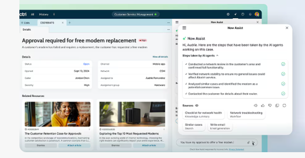 ServiceNow AI Agents Screenshot 1