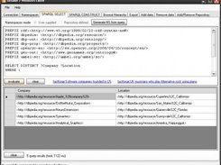 2. SPARQL query screen