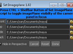 Set Imageplane/  toggle Imageplane