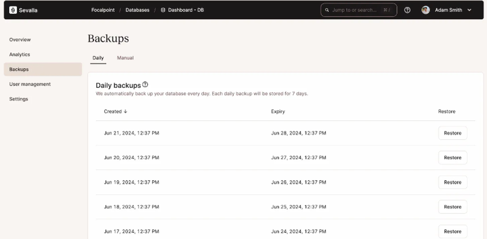 Sevalla Screenshot 1