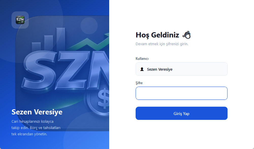 Sezen Veresiye Screenshot 1