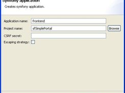 Symfony application wizard