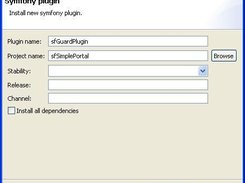 Symfony plugin wizard