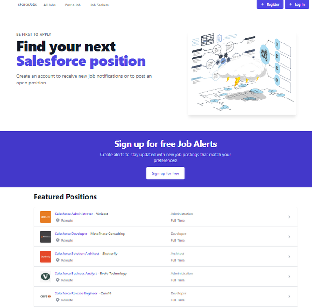 sForce Jobs Screenshot 1