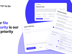 SFTP To Go ensures the utmost security for your files, offering encryption both in transit and at rest, It multi-factor authentication, inbound network rules to restrict access to known IP addresses, and is fully compliant with HIPAA, SOC2, and GDPR, guaranteeing the safety of all sensitive data.