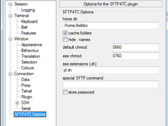 SFTP4TC config options