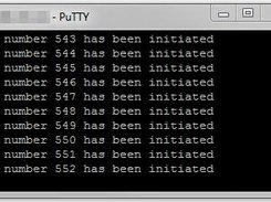 Screenshot of an attack in progress