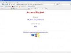 A blocked web site.