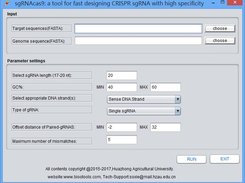 sgRNAcas9 GUI