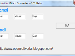 Shamsi to Miladi Converter Screenshot 1