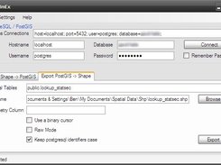 Exporting a spatial table to a shp-file.