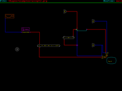 Example program that accepts up to 10 printable characters from keyboard to screen by using polling and showing a text cursor (character 30)