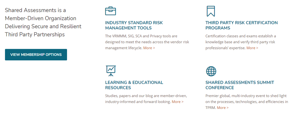 Shared Assessments Screenshot 1