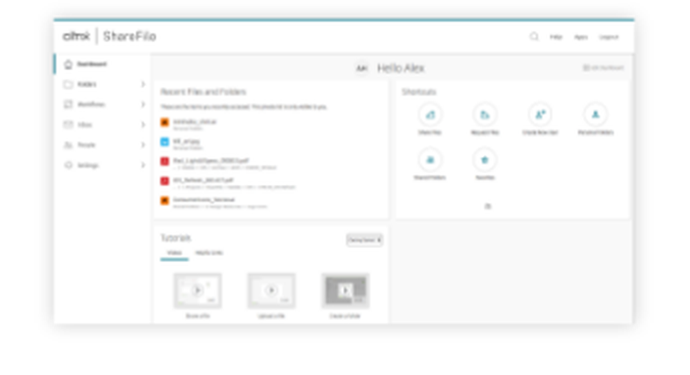 ShareFile Virtual Data Room Screenshot 1