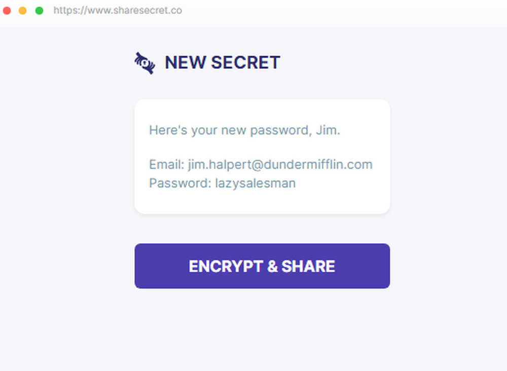 ShareSecret Screenshot 1