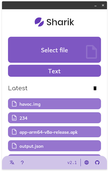 Sharik File Sharing Via Wi Fi Download Sourceforge Net
