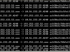 Console output from sharppcap