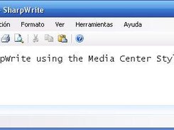 #write using the Media Center Style