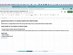 Sheets Genie Screenshot 1
