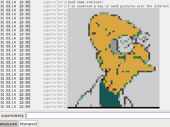 Prof. Farnsworth shown in an IRC client