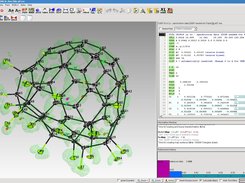 The GUI with a fluorinated Fullerene.