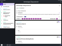 Sherpany enables board resolutions (DCR) to be passed in a fully digital manner while remaining compliant with legal requirements.