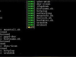 Debian runlevel S booted with SHI