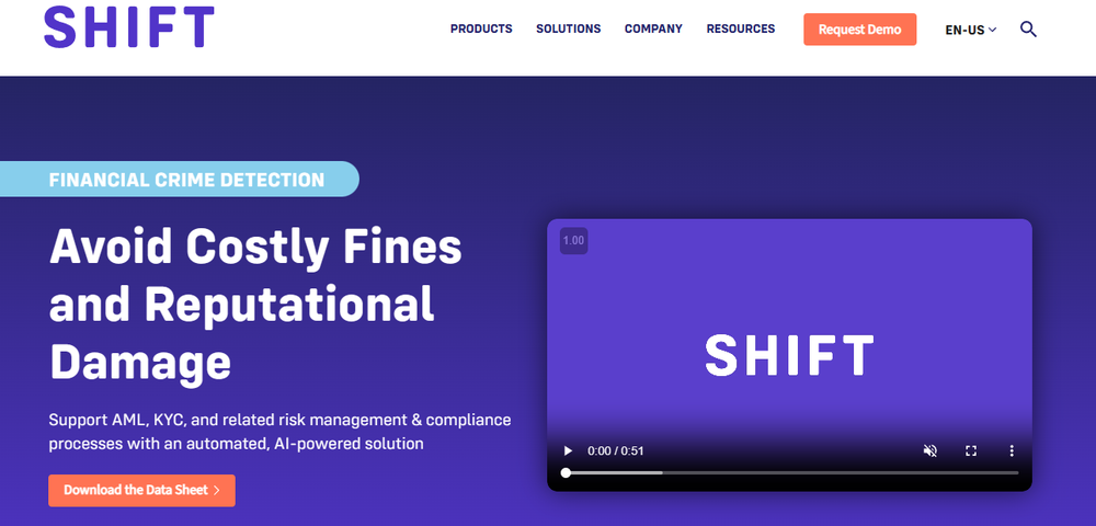 Shift P&C Financial Crime Detection Screenshot 1